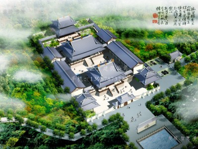 望江依云寺建筑规划设计图