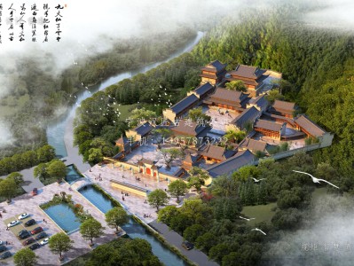 望江资教寺总体建筑规划方案图